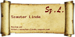 Szauter Linda névjegykártya